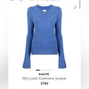 Khaite Blue chasmere sweater